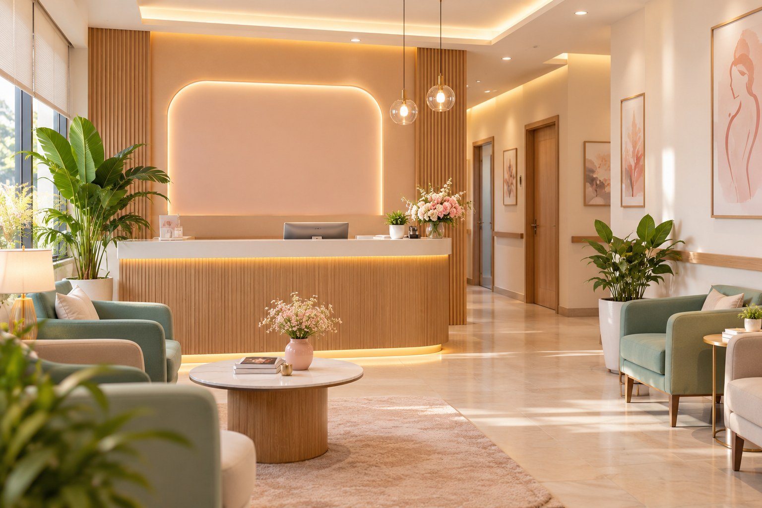 Clinic reception area